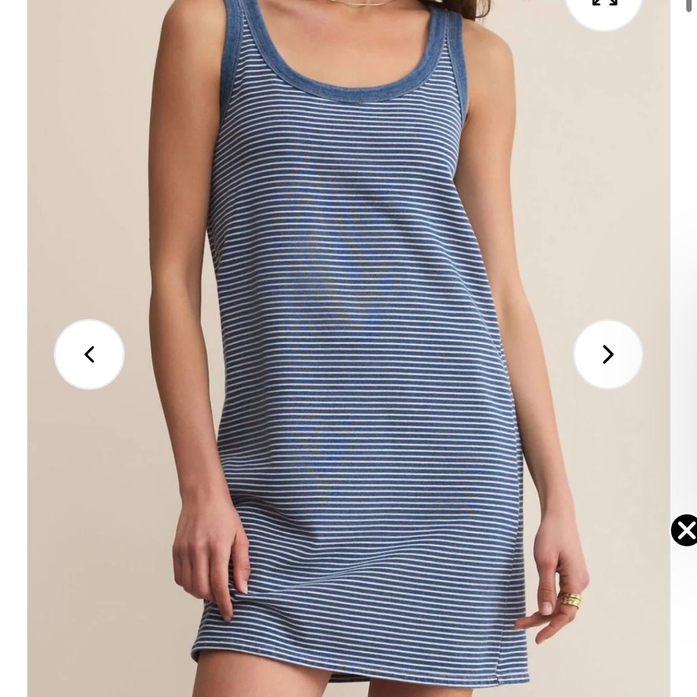 Z Supply Matthis Striped Dress - vintage indigo size xs